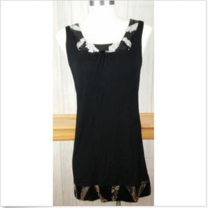 Express ~ Mini Party Dress, Silver Sequin Square Neck